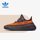 阿迪达斯三叶草Yeezy春夏透气减震椰子350V2灰橙礼物HQ7045UK10码44.5