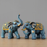 侑家良品招财风水大象摆件客厅玄关装饰热门商品开业礼品乔迁新房实用礼物