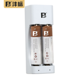 沣标（FB） 迷你USB标准充电器配2节镍氢可充电电池充电套装 儿童玩具 电动牙刷 无线鼠标 测温枪 迷你充电器+2节充电电池套装（AA/5号）