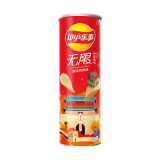 乐事（Lay's） 无限薯片零食休闲食品104g罐装膨化食品一口吃N片大挑战 嗞嗞烧烤味104g