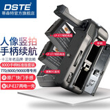 蒂森特（dste） 适用于佳能 77D 9000D 800D 竖拍手柄 Rebel T7i Kiss X9i 单反相机 电池盒 双倍续航 【标准版】配LP-E17电池两块+充电器一个