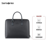 Samsonite/新秀丽公文包男士手提包简约时尚公务包商务电脑包TK3*08002灰色