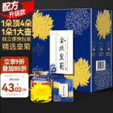 贡苑【一朵顶4朵超大朵】金丝皇菊花茶独立小包装特一朵一壶9朵级