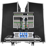 depusheng 得普声D815专业单15音箱套装英寸舞台婚庆户外会议演出HiFi无源音响KTV工程全频 双15寸航空箱款豪华音响套装