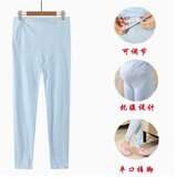 黛芷芙孕妇裤棉春秋冬保暖孕妇秋棉托腹单件孕妇线裤棉毛 蓝色托腹秋裤 XXL