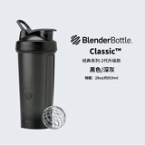 Blender Bottle 蛋白粉摇摇杯运动水杯 大容量塑料杯带刻度健身便携搅拌男士女生 经典款V2黑色800ml