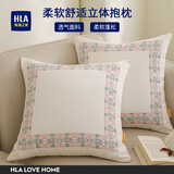海澜之家（HLA）棉麻抱枕靠枕轻奢超柔简约靠背垫客厅靠枕套含芯纯色靠包沙发靠垫 中华龙抱枕 枕套+枕芯【45*45cm】