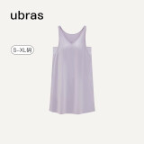 ubras【特卖】云棉背心裙女睡衣女连衣裙透气睡裙家居服 【经典款】柔灰紫色-带杯 M