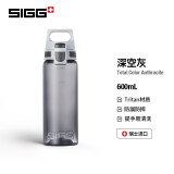 希格（SIGG）瑞士进口SIGG希格户外运动水杯子男女学生儿童防漏塑料杯便携式健 深空灰600ml【升级Tritan材质】