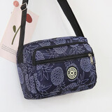 帝行（DIXING）包包女妈妈零钱钥匙手机斜挎多层小布包中老年买菜单肩帆布包 线条菠萝