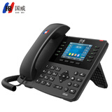 国威IP座机电话GW26G 录音网络IP电话机 3.5英寸彩屏 EHS蓝牙 无线WIFI USB 千兆双网口  6方电话会议