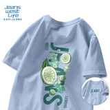 JEANSWEST LIFE真维斯多巴胺短袖男t恤夏季潮牌宽松纯棉体恤男女半袖宽松上衣