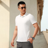 龙牙【满2件-100】二代隐夏COOLMAX短袖POLO衫夏通勤商务休闲翻领百搭 白色 M (175/96A 140-155斤)