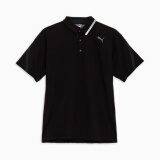 彪马（PUMA）高尔夫服装男士T恤翻领休闲舒适短袖上衣2024新款 62760101 黑色 XL