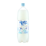乐天 （LOTTE）妙之吻乳味碳酸饮料1.5L瓶Milkis苏打水气泡水0脂肪韩国原装进口