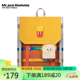 Mr.ace Homme大容量旅行背包男学生双肩包通勤书包女电脑包1970B吃货系列