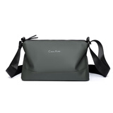 CEBIYKATE新款单肩包男休闲斜挎包时尚潮流小背包防水牛津布男包大小号背包 绿色小号长24高15厘米