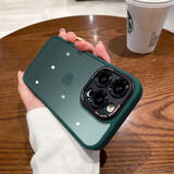 速舞 苹果16手机壳磨砂肤感金属镜框14promax男女款透明15Pro简约可磁吸13promax镜头全包12防摔保护套 【墨绿色】磨砂金属镜头圈 苹果14【6.1寸】