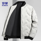 罗蒙（ROMON）棉服男冬季商务棒球服保暖百搭棉袄爸爸装外套棉衣男882卡其XL