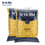 lasicilia（辣西西里) 意大利进口 意大利面贝壳形意面意粉组合500g*2袋装