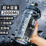 榄茵运动水杯大容量装水壶塑料冷水壶凉水壶水瓶凉水杯壶健身便携防烫 1.5L 黑色【耐热防摔】 默认项
