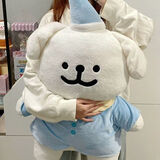 纯酷线条小狗玩偶Maltese超萌可爱韩国毛绒公仔男女孩闺蜜生日礼物 线条小狗 30厘米