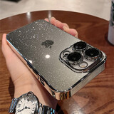 和肯 全包镜头膜星空闪粉适用iPhone17pro手机壳16promax防摔PC硬壳14pro奢华苹果15promax保护套 【钛金灰】进口高品质 星空闪粉 iPhone15