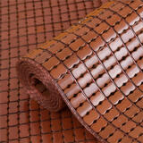 韫色夏季麻将凉席沙发垫夏天竹垫子汽车坐垫办公室网吧凉椅垫贵妃定做 天然竹/咖牛筋边/透气款 单筋 40*40cm