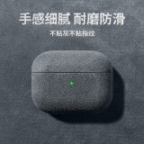 优思顿airpods pro二代保护套c口airpods4保护套耳机套挂绳苹果硅胶防摔盒轻奢无线保护套蓝牙 Airpods Pro二代(USB-C)【高级灰】