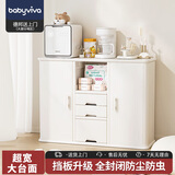 babyviva 宝宝收纳柜多功能喂养台婴儿用品置物架儿童衣柜玩具收纳储物柜