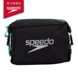 速比涛（Speedo）迷你运动泳包5升泳品收纳健身防水包 黑色/绿色