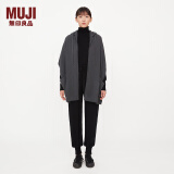 无印良品（MUJI）IDEE 男女通用 连帽披肩 无性别 男款女款 GAC47C2A 深灰色 均码