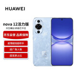 华为nova12 活力版6.88mm超薄潮美直屏 前置6000万超广角 512GB 冰雪蓝 鸿蒙智能手机【赠话费券】