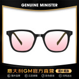 GENUINE MINISTERGM墨镜新款高级太阳镜男女通用可配腮红色茶色落日色近视眼镜礼物 Danerose06（腮红色）