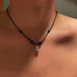 TULM瑞兽小醒狮串珠项链男锁骨链女轻奢小众设计情侣款新年生日礼物 小醒狮串珠项链L2167