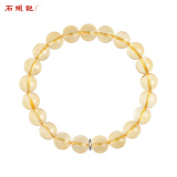 石头记黄水晶手链男士单圈黄晶手串男时尚简约饰品 A款8mm（204701419）