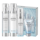 AHC水乳套装爽肤水神仙水乳玻尿酸补水保湿收缩毛孔男女适用 神仙水乳精华洁面四件套