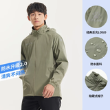 卡尔美（KELME）运动外套男风雨衣防泼水防风衣男女连帽足球训练外套 军绿 L 