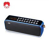 小霸王 D92无线蓝牙音箱户外低音炮便携式迷你老人唱戏收音机广场舞音响新版4000毫安锂电池 蓝色