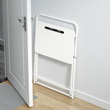 SKAAN折叠书桌简易家用办公写字学习小桌子卧室床头笔记本电脑桌折叠桌 S码60x40cm 白色 (免安装)