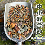 涵酷原生缸溪流沙造景底沙天然溪流石南美缸雷龙鱼水草装饰河沙川藏砂 中小混合沙5斤【4-18毫米】