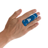 AQ篮球排球指关节护指装备运动护具蓝色直筒款B30912 L/XL指围6.4-7cm