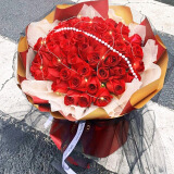 琐拉鲜花速递红玫瑰花束求婚生日礼物送女友全国同城花店配送 52朵红玫瑰花束