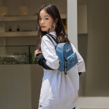 dickies双肩包 字母印花装饰带双肩包 休闲mini小包 双肩包 9687 中国蓝