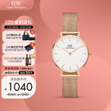 丹尼尔惠灵顿（DanielWellington）DW手表女 简约欧美表钢带石英女士手表520礼物送女友DW00100219