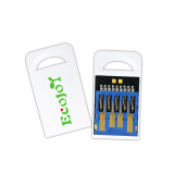 Ecojoy艺享ECOJOY U盘 USB2.0 无铁无磁塑料优盘 超薄迷你 便携 小 车载音箱办公车间隐藏 USB3.0短版有孔白 128GB