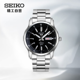 精工（SEIKO）手表 5号系列背透50米防水夜光机械男士腕表SNKP11K1生日礼物