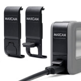 MAXCAM适用于gopro hero 12 11 10 9侧盖铝合金机身保护壳USB开口可充电门狗Go Pro12 11 10 9配件