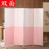 帝兰慕屏风隔断玄关现代简约可移动折叠酒店客厅办公室新中式简易双面帘 1.5米高*0.4米宽一扇价格4扇起拍