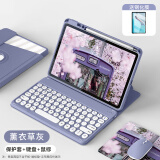 描绘者适用华为MatePad 11.5S带笔槽键盘鼠标平板保护套matepad11.5旋转横竖无线蓝牙键盘防摔防弯保护壳 【薰衣草紫+圆帽键盘+鼠标+钢化膜】 华为MatePad11.5S灵动版/柔光